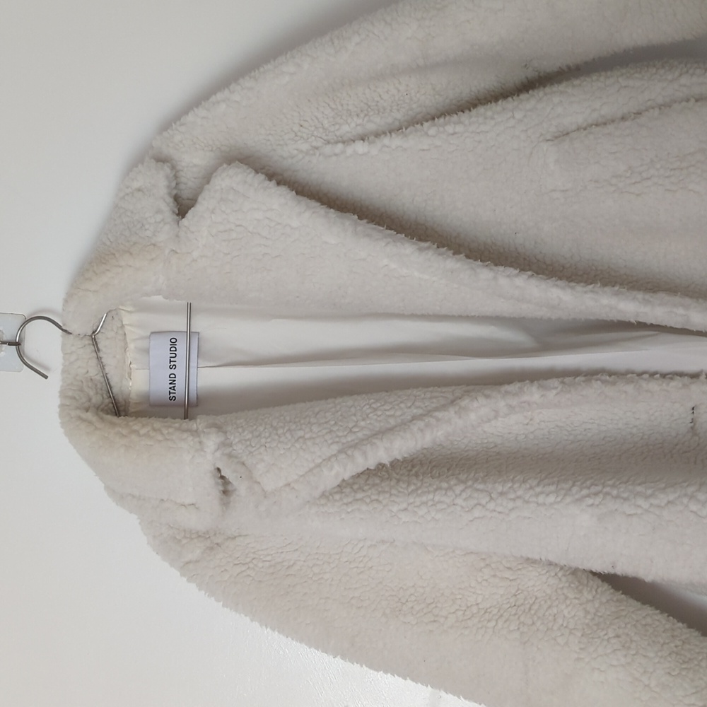 Stand Studio Cream Teddy Jacket - Picture 6 of 12